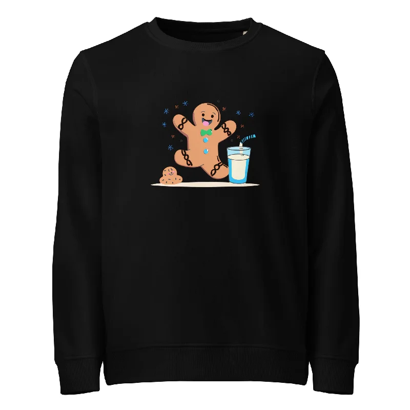 Cookie Cheer Christmas Graphic Women Organic Sweatshirt Hoodie with Hem Embroidery Detailed Premium Cookie Cheer Christmas Graphic Women Organic Sweatshirt Hoodie with Hem Embroidery Detailed Premium