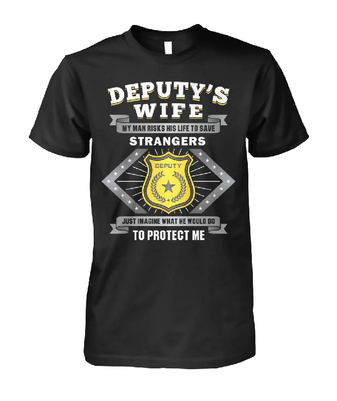 Deputy's Wife My Man Risk His Life to Save Stranger Shirts and Hoodies Hoodie with Oversized Fit Loose Comfortable Deputy's Wife My Man Risk His Life to Save Stranger Shirts and Hoodies Hoodie with Oversized Fit Loose Comfortable