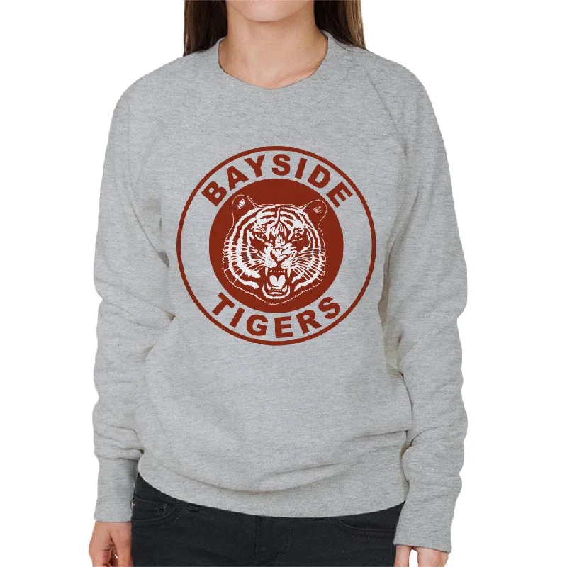 Saved By The Bell Bayside Tigers Women's Sweatshirt Hoodie with Pattern Geometric Abstract Saved By The Bell Bayside Tigers Women's Sweatshirt Hoodie with Pattern Geometric Abstract