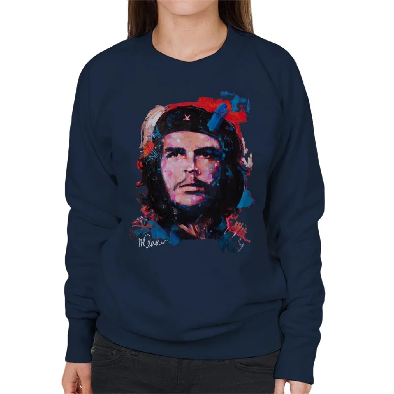 Sidney Maurer Original Portrait Of Che Guevara Women's Sweatshirt Hoodie with Elastic Waist Stretchable Comfortable Sidney Maurer Original Portrait Of Che Guevara Women's Sweatshirt Hoodie with Elastic Waist Stretchable Comfortable