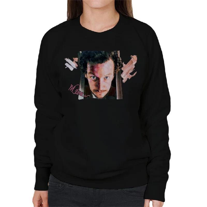 Sidney Maurer Original Portrait Of Daniel Stern As Wet Bandit Harry Home Alone Women's Sweatshirt Hoodie with Raw Hem Edgy Unfinished Sidney Maurer Original Portrait Of Daniel Stern As Wet Bandit Harry Home Alone Women's Sweatshirt Hoodie with Raw Hem Edgy Unfinished