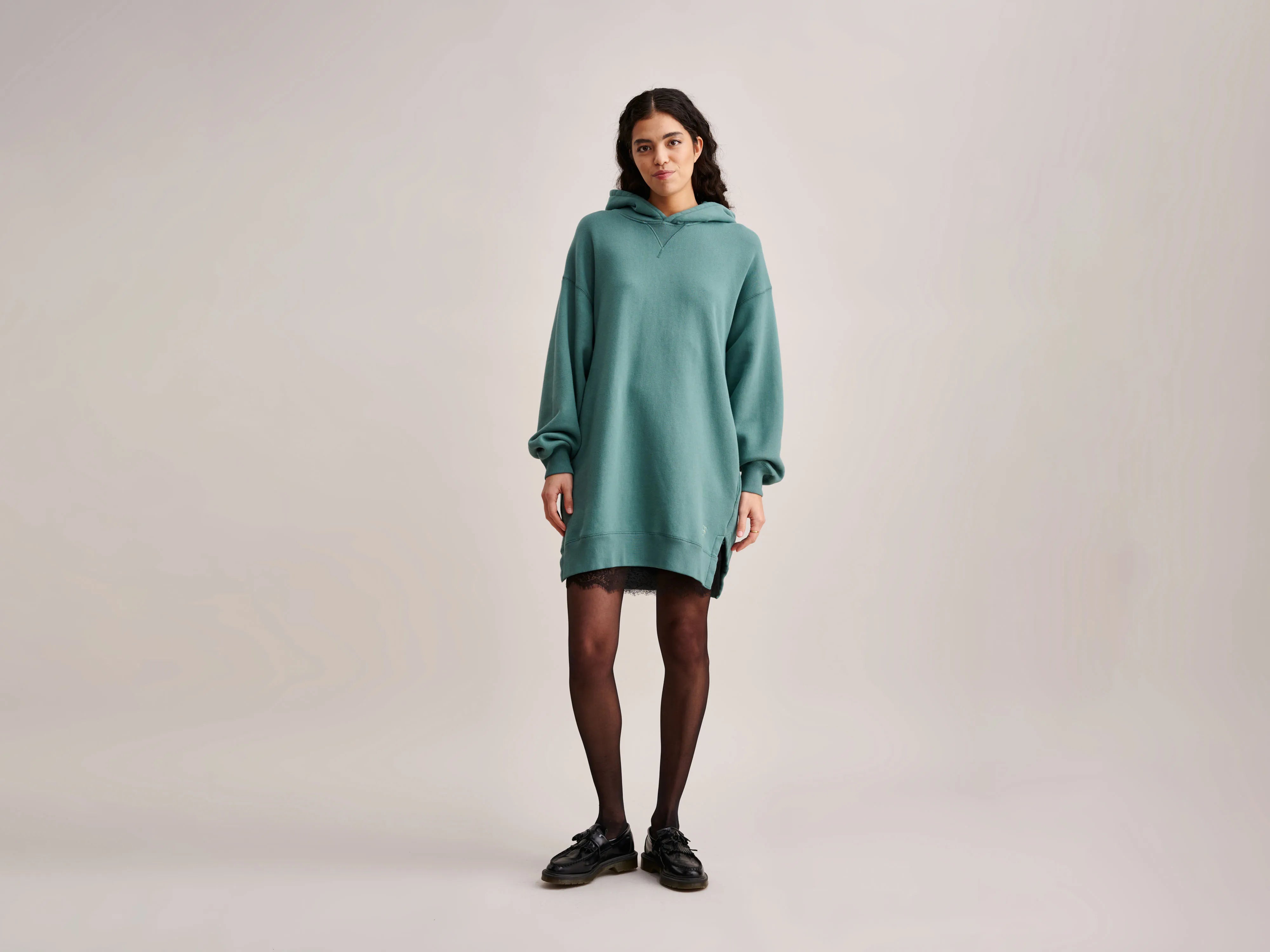 Flinn Sweatshirt (232 / W / PINE) Hoodie with Side Slits Relaxed Casual