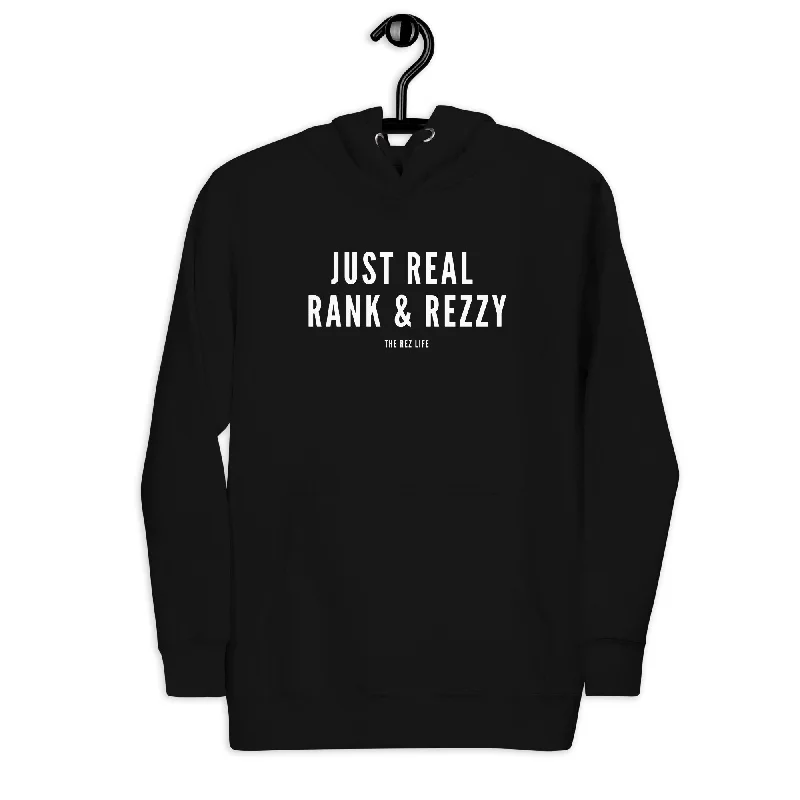 Not Even A Little, JUST REAL RANK & REZZY! Hoodie Hoodie with Button Classic Timeless Not Even A Little, JUST REAL RANK & REZZY! Hoodie Hoodie with Button Classic Timeless