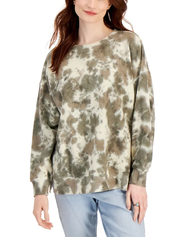 Style & Co Plus Size Printed Oversized Sweatshirt Hoodie with Toggle Buttons Decorative Unique Style & Co Plus Size Printed Oversized Sweatshirt Hoodie with Toggle Buttons Decorative Unique