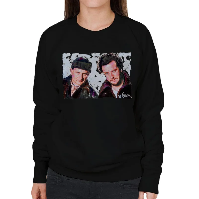Sidney Maurer Original Portrait Of Dan Stern And Joe Pesci Home Alone Women's Sweatshirt Hoodie Jacket Zipper Layering Sidney Maurer Original Portrait Of Dan Stern And Joe Pesci Home Alone Women's Sweatshirt Hoodie Jacket Zipper Layering
