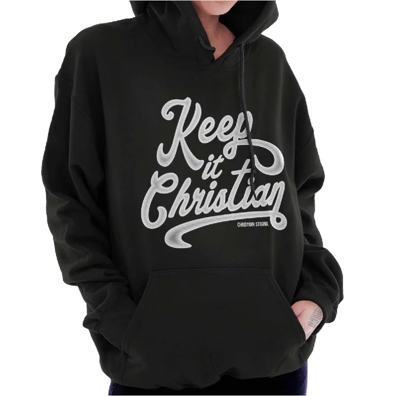 Keeping It Christian Hoodie Hoodie with Bell Sleeves Flared Feminine