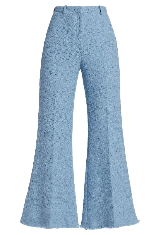 Tweed Flare Pant Comfortable Denim Pants