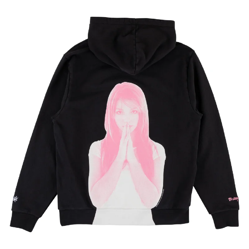 Welcome Britney Spears X Welcome - Believe Pigment-Dyed Hoodie - BLACK Hoodie with Lining Warm Insulated Welcome Britney Spears X Welcome - Believe Pigment-Dyed Hoodie - BLACK Hoodie with Lining Warm Insulated