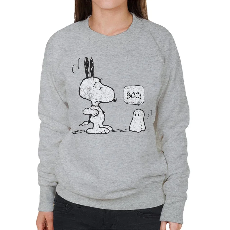 Peanuts Halloween Ghost Fright Snoopy Women's Sweatshirt Hoodie with Mesh Breathable Sporty Peanuts Halloween Ghost Fright Snoopy Women's Sweatshirt Hoodie with Mesh Breathable Sporty