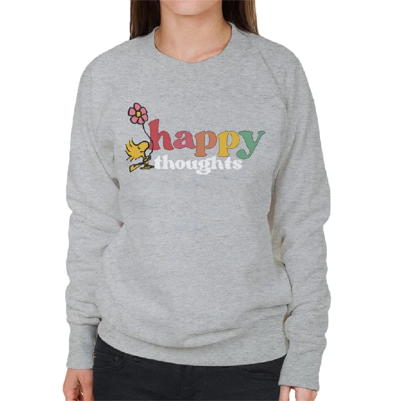 Peanuts Woodstock Happy Thoughts Women's Sweatshirt Hoodie with Earth Tones Natural Calm Peanuts Woodstock Happy Thoughts Women's Sweatshirt Hoodie with Earth Tones Natural Calm