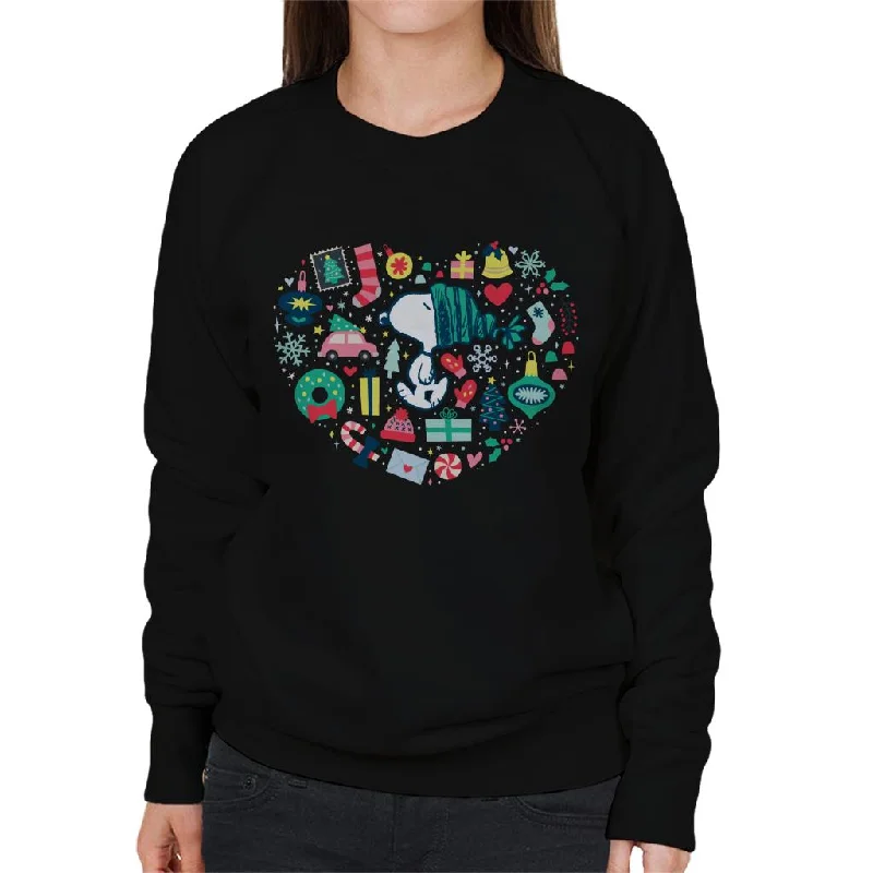 Peanuts Christmas Snoopy Xmas Love Heart Women's Sweatshirt Hoodie Jacket Zipper Layering Peanuts Christmas Snoopy Xmas Love Heart Women's Sweatshirt Hoodie Jacket Zipper Layering