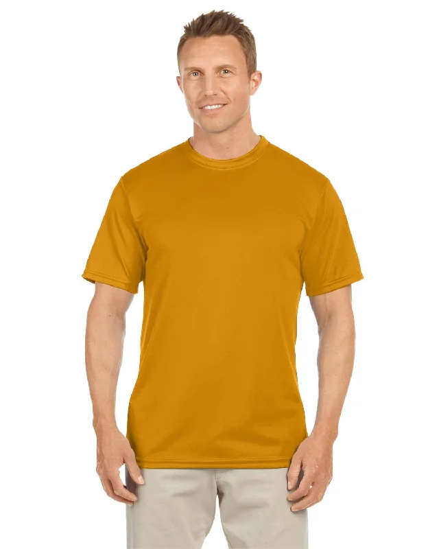 Augusta Moisture Wicking T-Shirt | Gold Ribbed T-Shirt High Neck Heavyweight