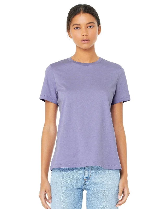 Bella+Canvas Ladies Relaxed Short Sleeve Jersey T-Shirt | Dark Lavender Modern Contemporary Chic