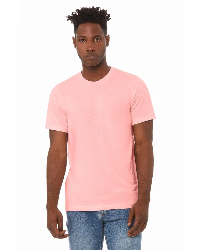 Bella+Canvas Triblend T-Shirt | Pink Triblend Rayon Velvet Corduroy