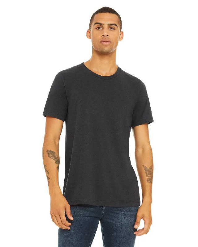 Bella+Canvas Triblend T-Shirt | Sd Dark Gry Trbl Silk Blend Satin Velvet