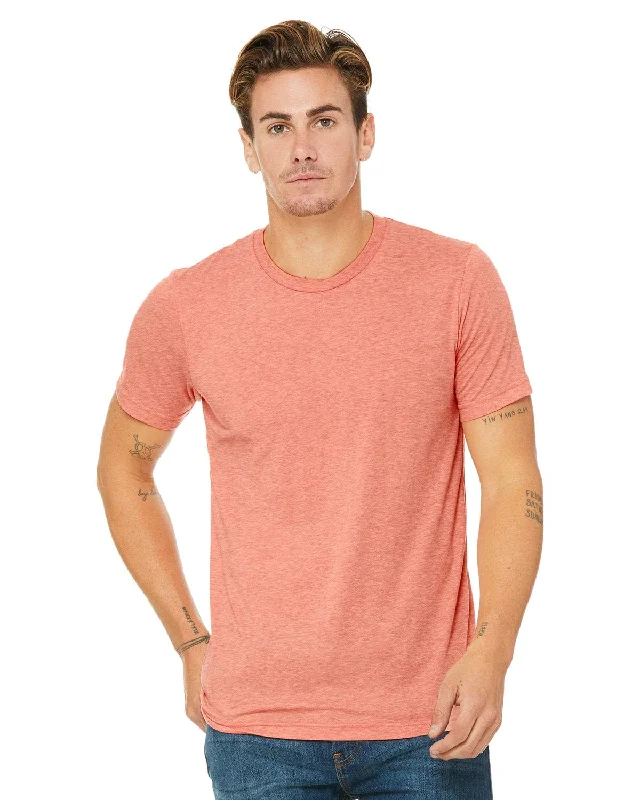 Bella+Canvas Triblend T-Shirt | Sunset Triblend Satin Blend Silk Blend Wool Blend