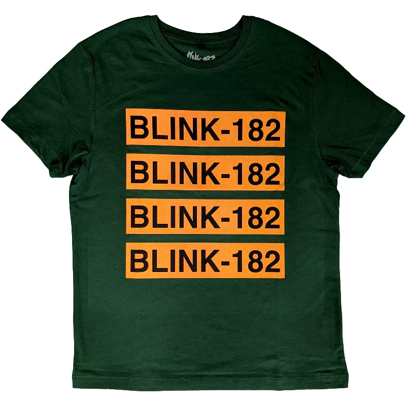 Blink-182 | Official Band T-Shirt | Logo Repeat Anti-Shrink Durable Soft