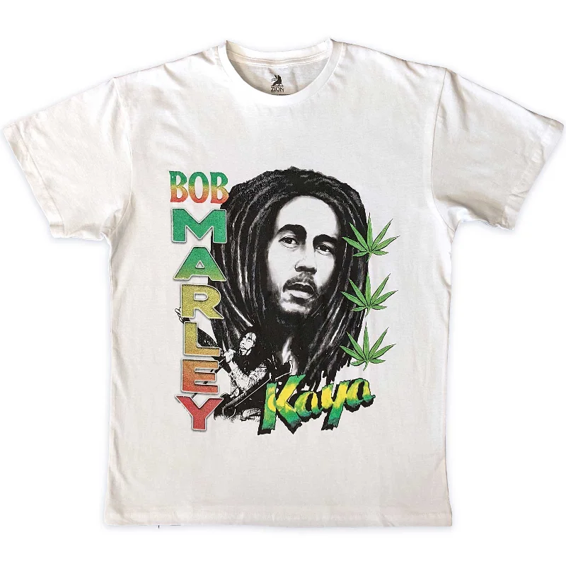 Bob Marley | Official Band T-Shirt | Kaya Illustration Handmade Hand-knitted Hand-woven