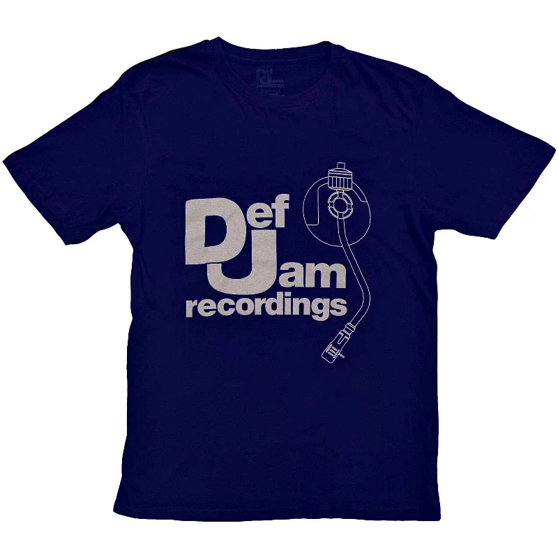 Def Jam Recordings | Official Band T-Shirt | Logo & Stylus Silk Blend Satin Velvet