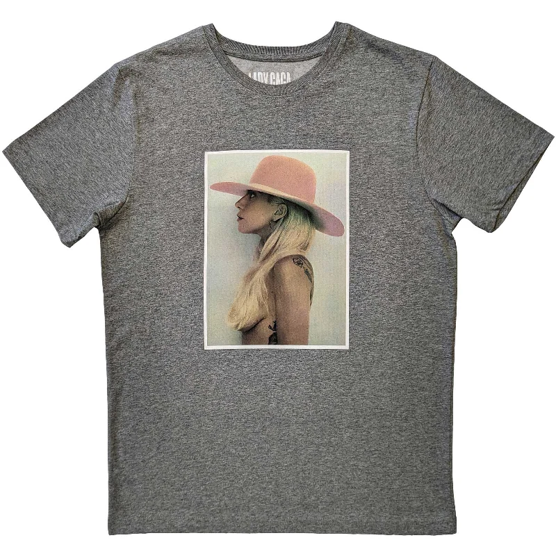 Lady Gaga | Official Band T-Shirt | Pink Hat Terry Blend Velvet Blend Canvas Blend