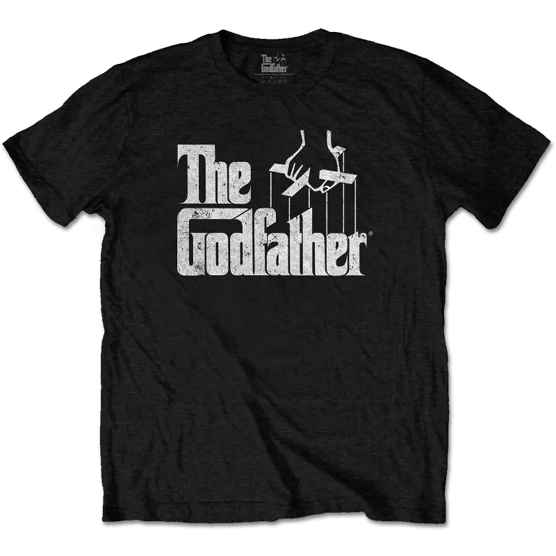 The Godfather | Official Band T-Shirt | Logo White Jersey Fabric Tulle Fabric Batik Fabric