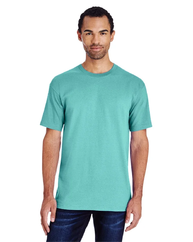 Gildan Hammer Heavyweight T-Shirt | Seafoam Polka Dot Checkered Tartan