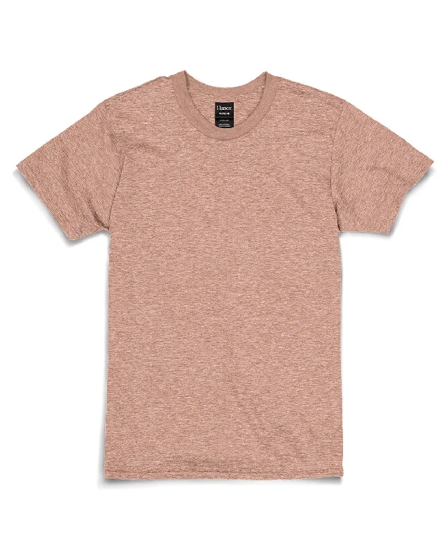 Hanes Combed Cotton T-Shirt | Mrbld Cantaloupe Collared T-Shirt Boat Neck A-Line