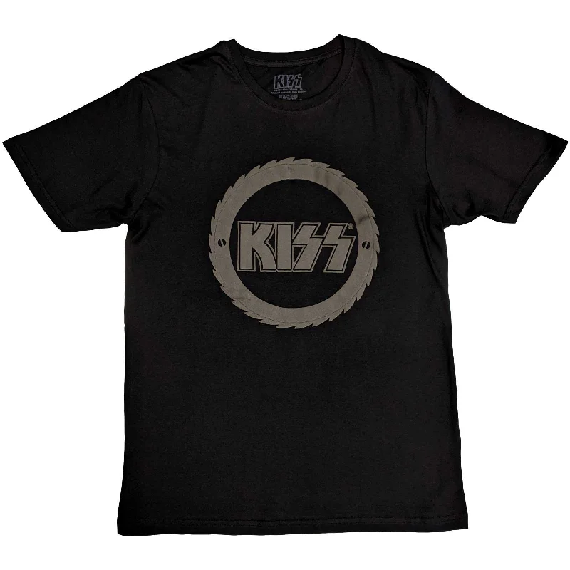 KISS | Official Band T-Shirt | Buzzsaw Logo (Hi-Build) Anti-Pilling Machine Wash Handmade