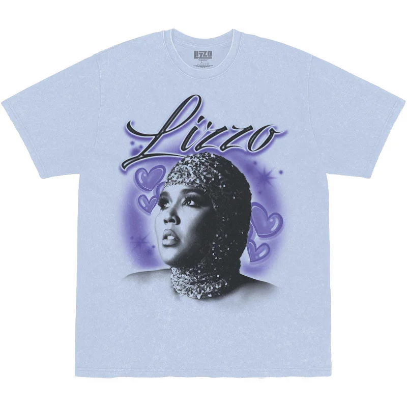 Lizzo | Official Band T-Shirt | Special Hearts Airbrush Cozy Warm Stylish