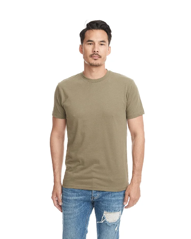 Next Level Mens Sueded T-Shirt | Military Green Chenille Fabric Brocade Fabric Lace Fabric