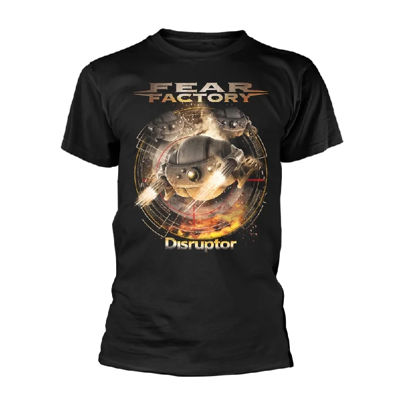 Fear Factory | Official Band T-Shirt | Disruptor (Back Print) Terry Blend Velvet Blend Canvas Blend