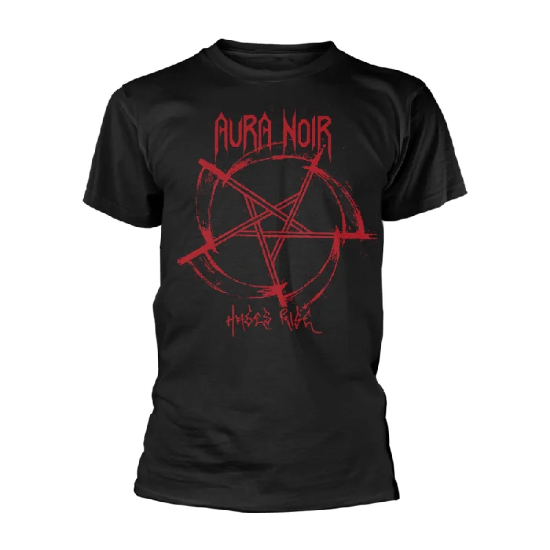 Aura Noir | Official Band T-Shirt | Hades Rise Hooded Caped Shawl Collar