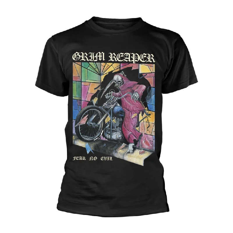 Grim Reaper | Official Band T-Shirt | Fear No Evil Chenille Blend Fleece Blend Nylon Blend