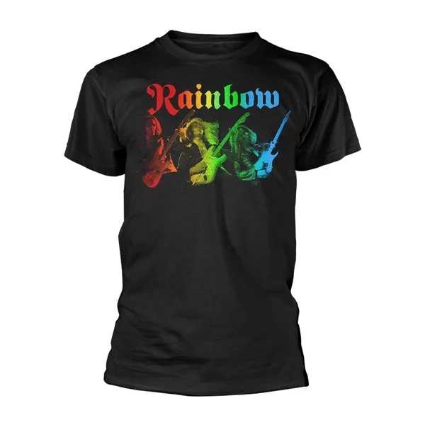 Rainbow | Official Band T-Shirt | 3 Ritchies Rainbow Handmade Hand-knitted Hand-woven