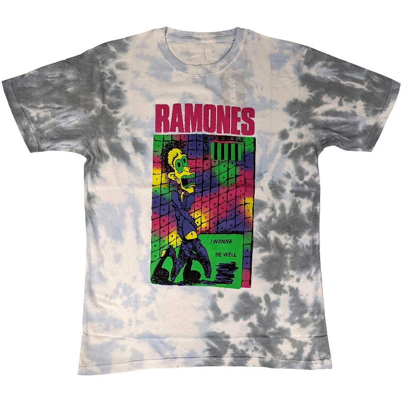 Ramones | Official Band T-Shirt | Escapeny (Wash Collection) Zippered Front Buttoned Front Snap Front