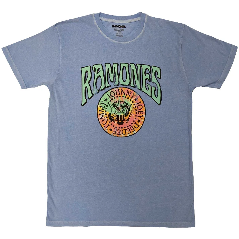 Ramones | Official Band T-Shirt | Crest Psych Layered Multi-layer Single Layer