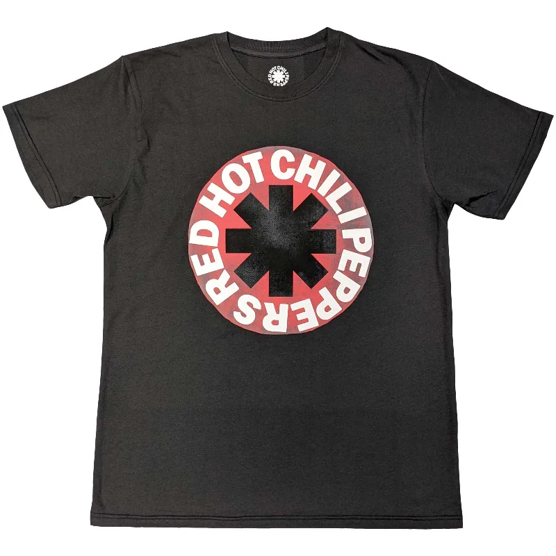 Red Hot Chili Peppers | Official Band T-Shirt | Red Circle Asterisk (Eco-Friendly) Chenille Fabric Brocade Fabric Lace Fabric