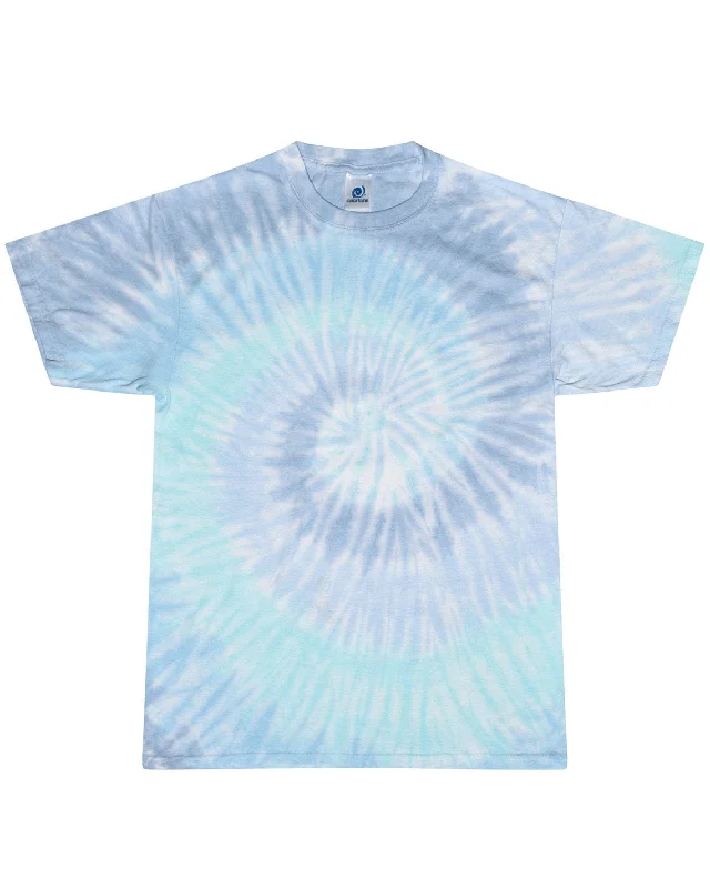 Tie-Dye 100% Cotton Tie-Dyed T-Shirt | Lagoon Cashmere Blend Cotton Blend Poly Blend