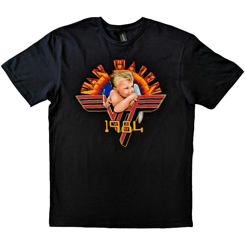 Van Halen | Official Band T-Shirt | Cherub '84 Denim Fabric Leather Fabric Suede Fabric