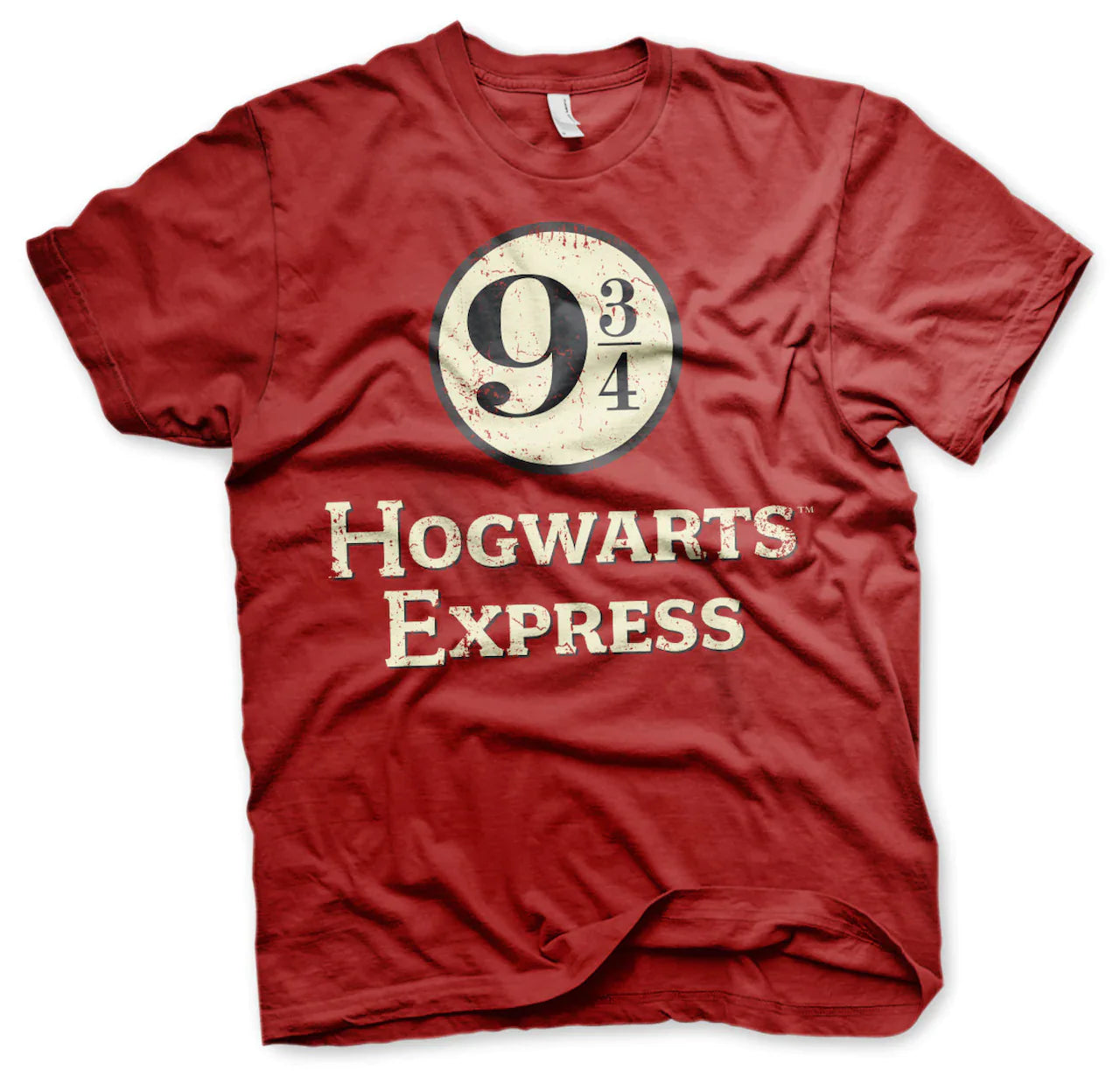 Harry Potter | Official Band T-Shirt | Hogwarts Express Platform 9 3/4 (red) Mesh Blend Leather Blend Suede Blend