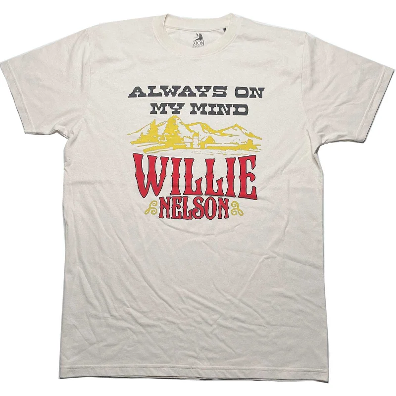 Willie Nelson | Official Band T-Shirt | Always On My Mind Anti-Shrink Durable Soft