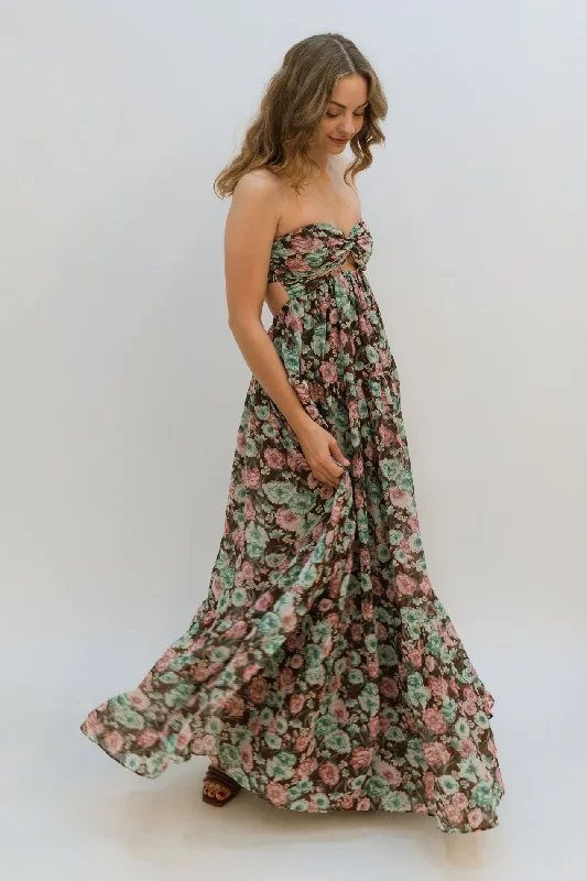 Aster Floral Maxi Dress Cozy Longline Maxi Dress