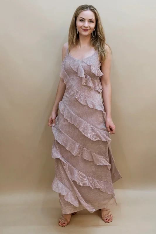 Wren Maxi Dress - Dusty Lavender Comfortable Plunging Neckline Maxi Dress