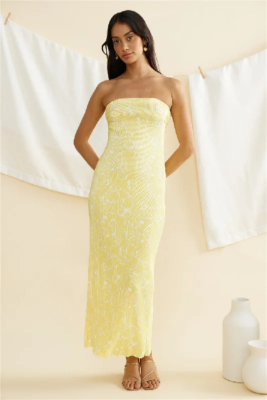 Lemon Cello Maxi Dress Elegant Wraparound Maxi Dress