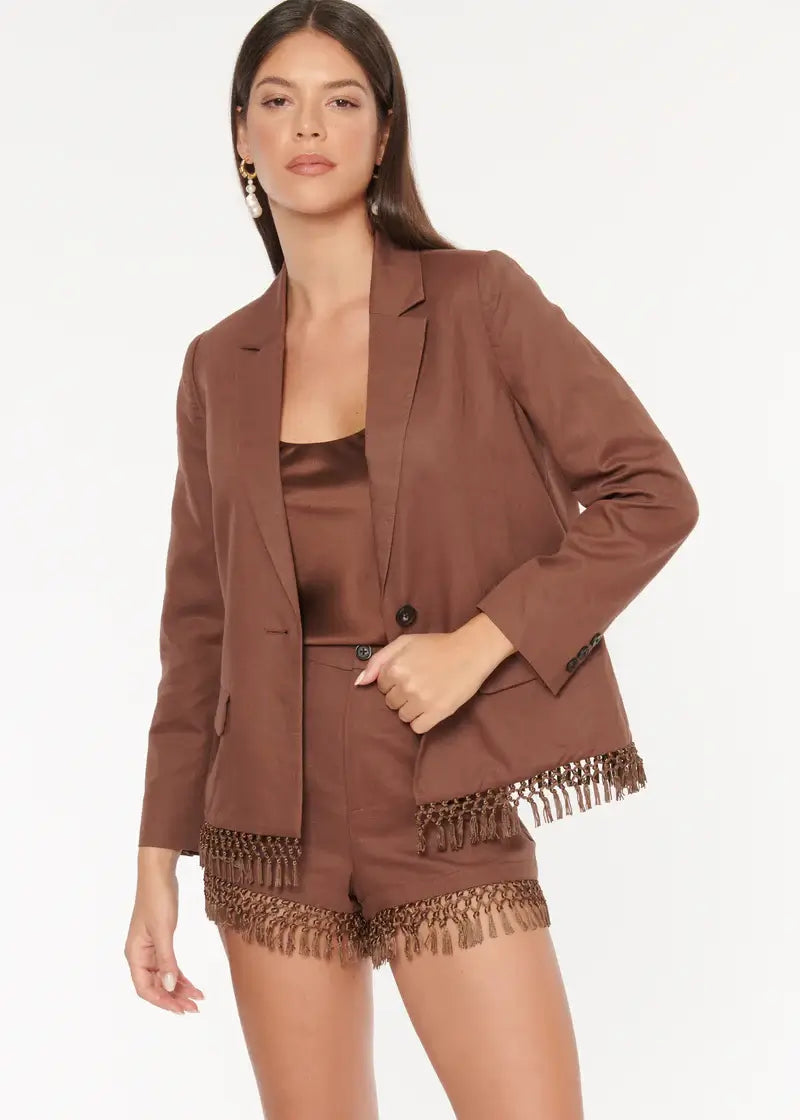 CAMI NYC - Chitra Jacket in Coconut Front Pockets Side Pockets Patch Pockets