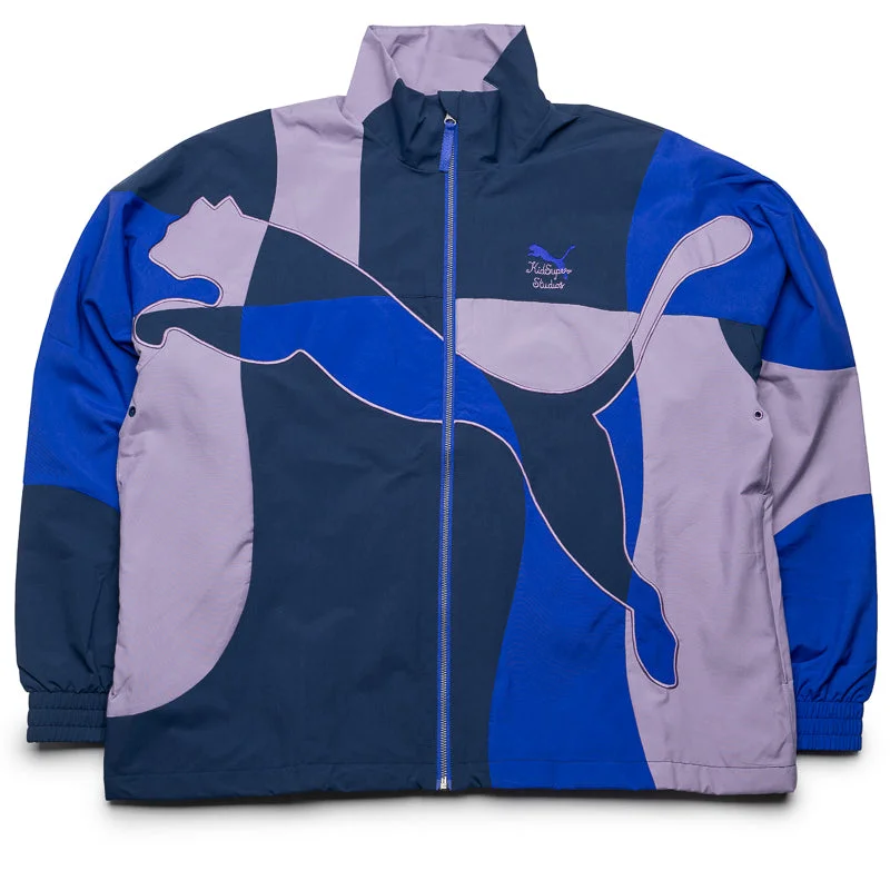 KidSuper x Puma Cellerator Jacket - Lapis Lazuli Chenille Jacket Brocade Jacket Lace Jacket