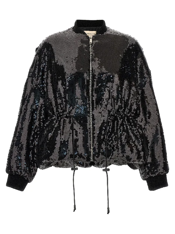 Sequin Bomber Jacket Appliqued Jacket Beaded Jacket Sequined Jacket