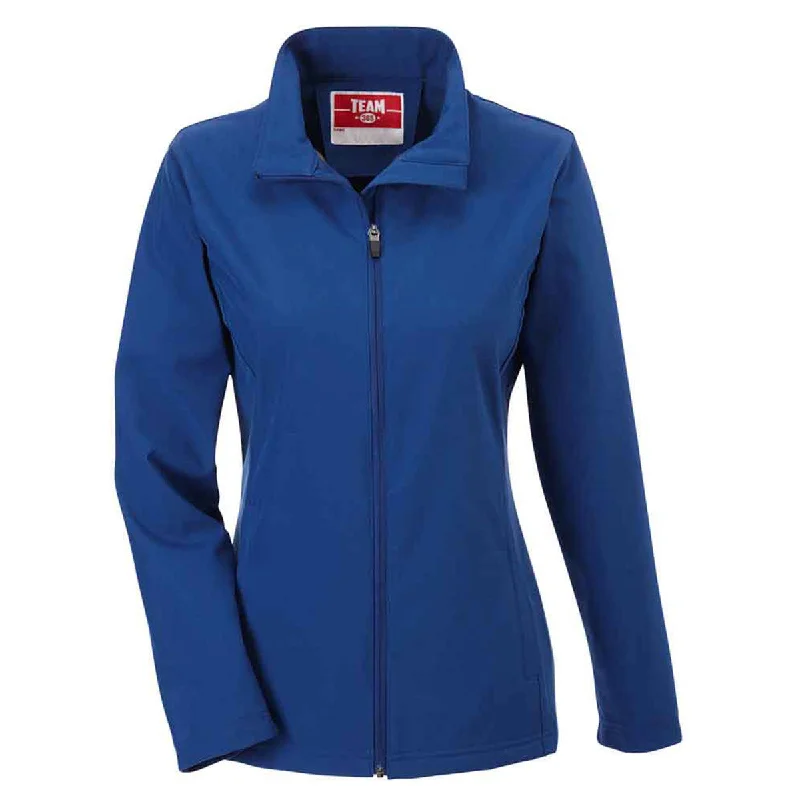 Team 365 Women's Sport Royal Leader Soft Shell Jacket Belted Jacket Elasticated Jacket Padded Jacket