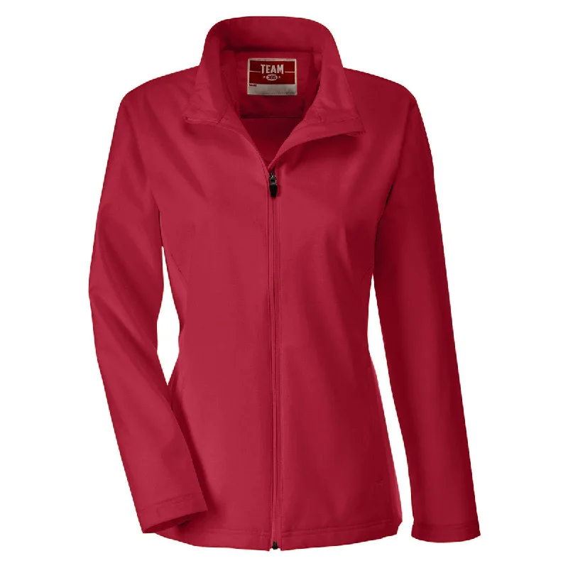 Team 365 Women's Sport Scarlet Red Leader Soft Shell Jacket Corduroy Jacket Velvet Jacket Brocade Jacket