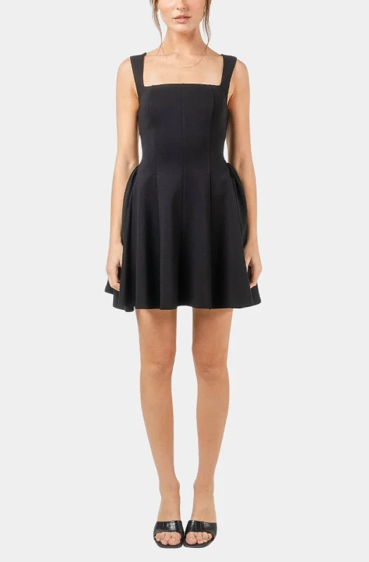 Talia Mini Dress Fashionable Mini Dress with Slits